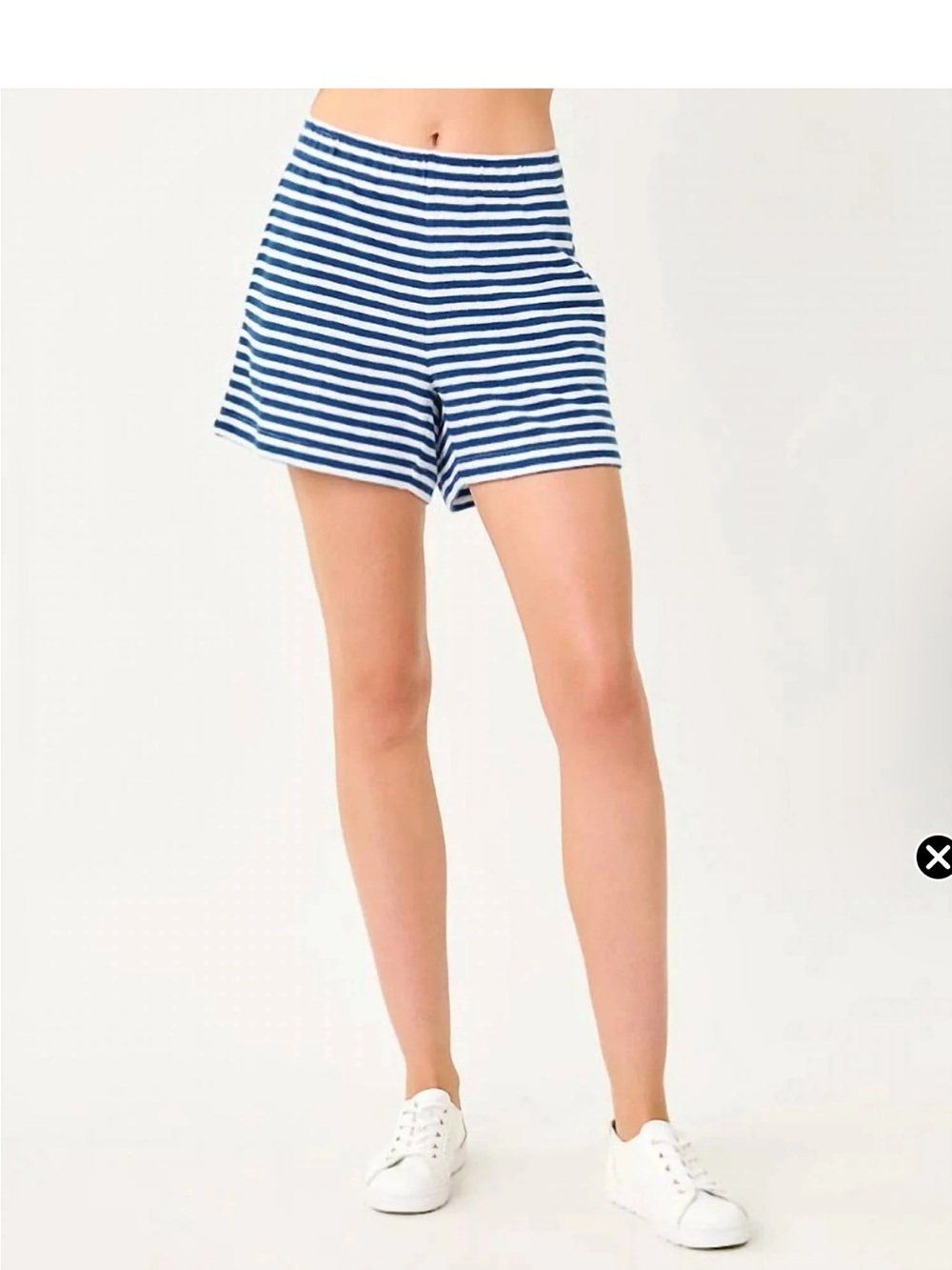 Lilly Pulitzer Cain Shorts Blue & White Striped High Waist Shorts